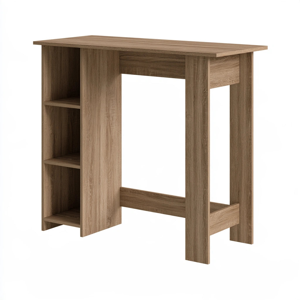 Hoher Bartisch, aus Holz, Farbe: hellbraun