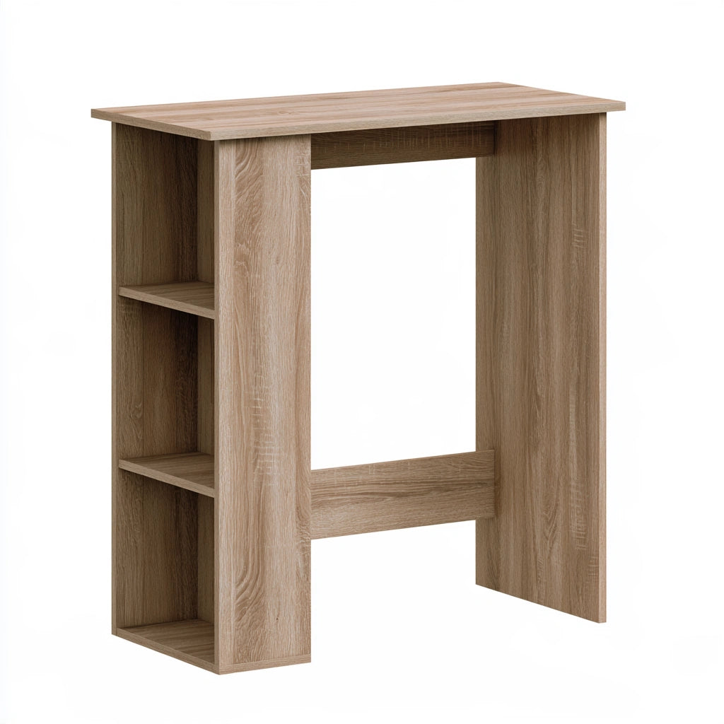 Hoher Bartisch, aus Holz, Farbe: hellbraun