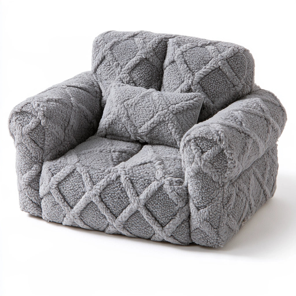 Schutzbezug für Sofa, mit klarer Formgebung, Farbe: grau