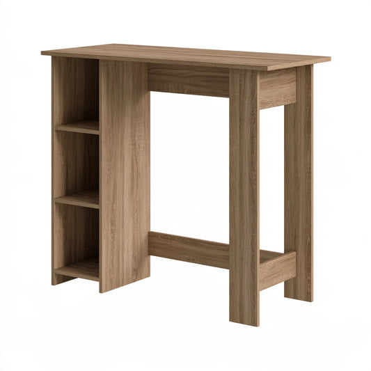 Hoher Bartisch, aus Holz, Farbe: hellbraun